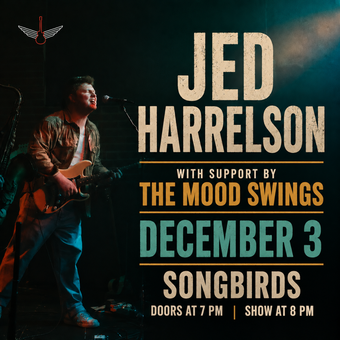 Jed Harrelson and the mood swings Live in Chattanooga at Songbirds December 3
