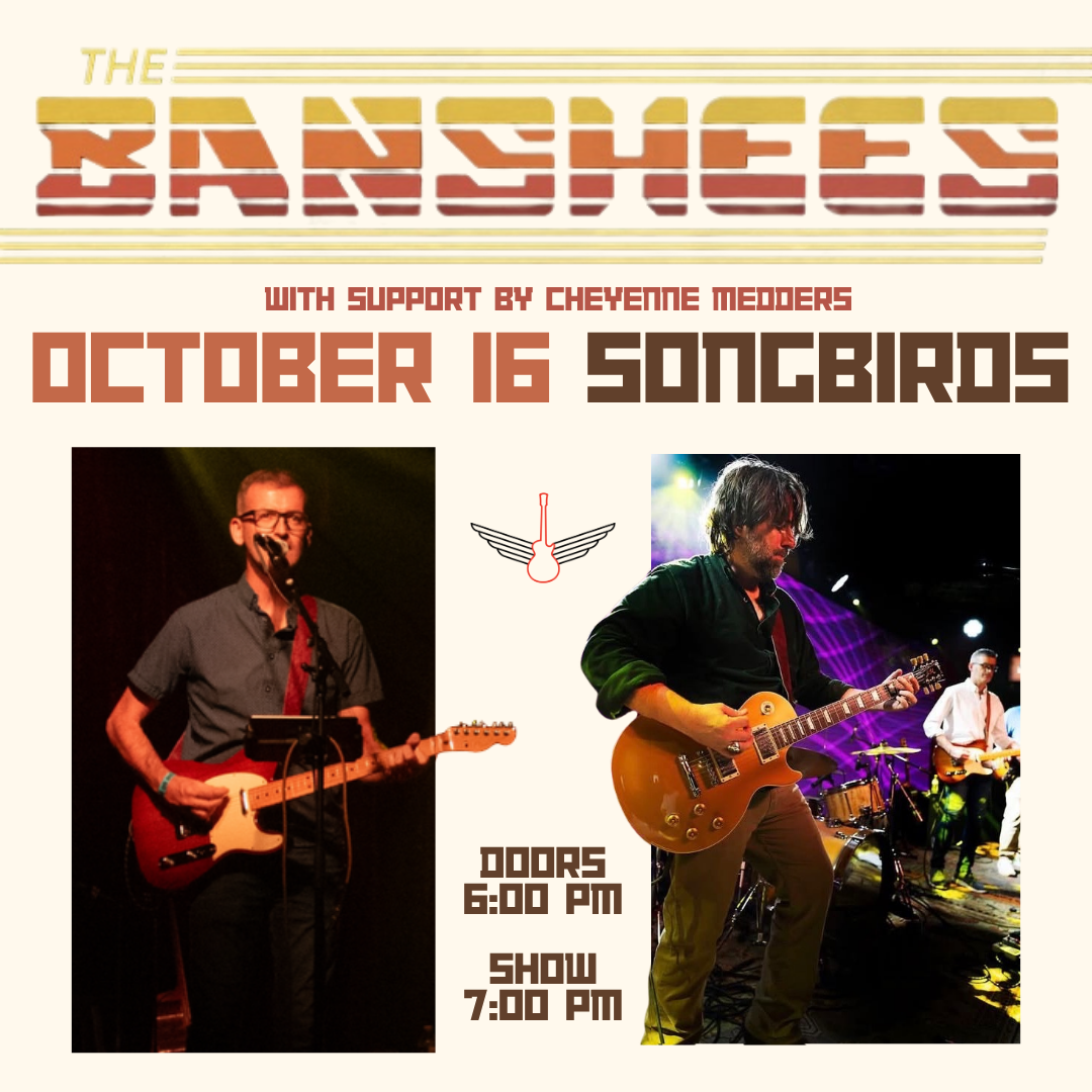 The Banshees and Cheyenne Medders Live in Chattanooga at Songbirds October 16